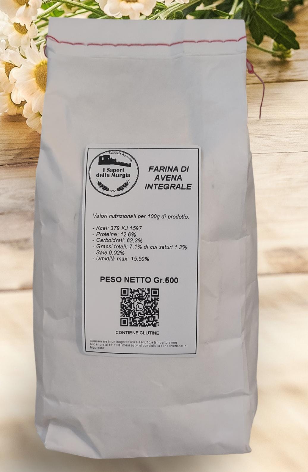 Farina integrale di avena 500gr