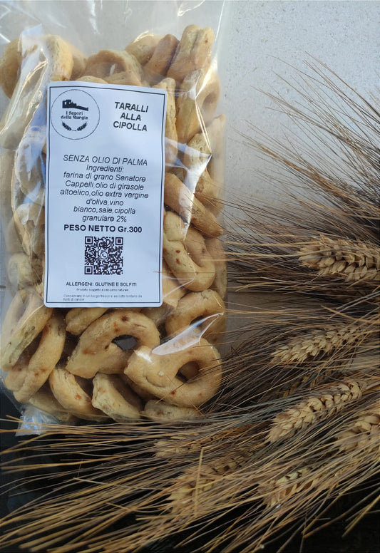 Taralli with onion 300gr